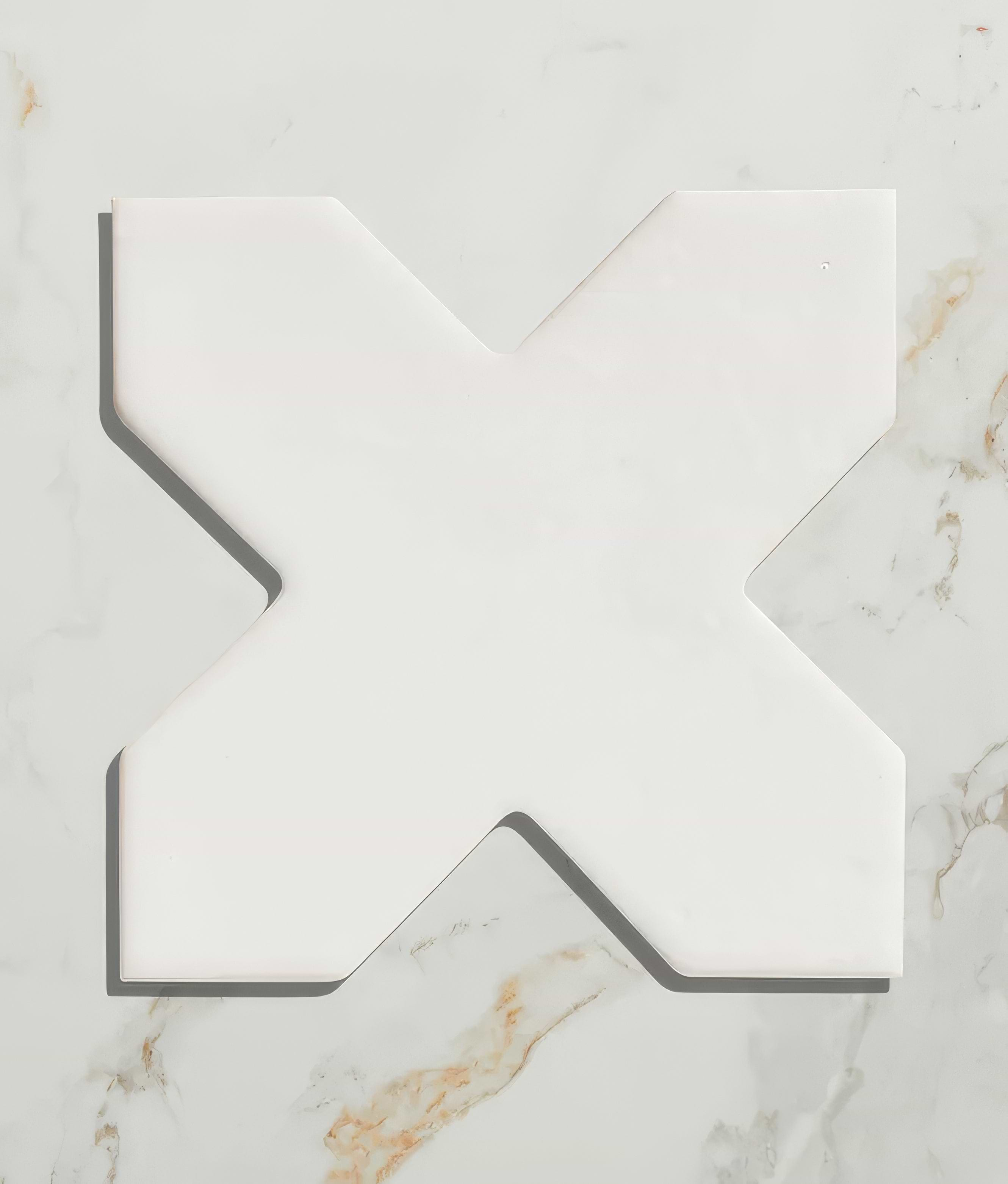 Fez Porcelain Cross White - Hyperion Tiles