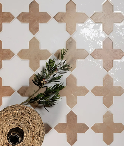 Fez Porcelain Cross Cotto - Hyperion Tiles