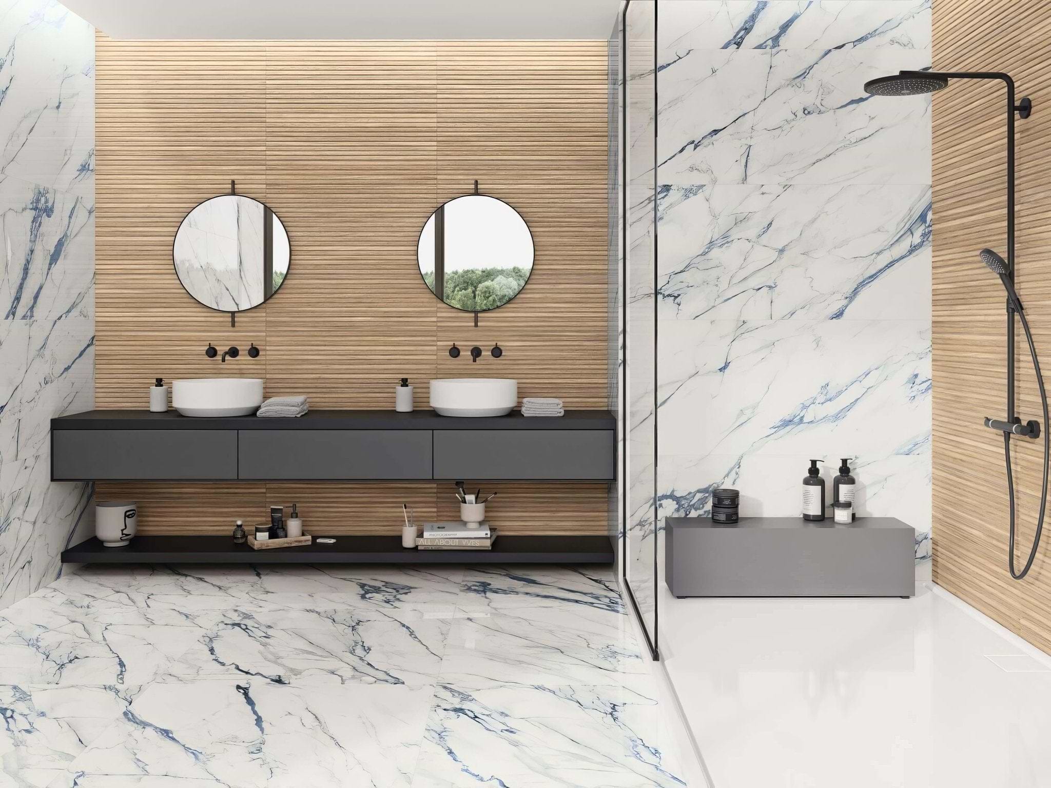Firenze 1840 Blue Calacatta Polished - Hyperion Tiles