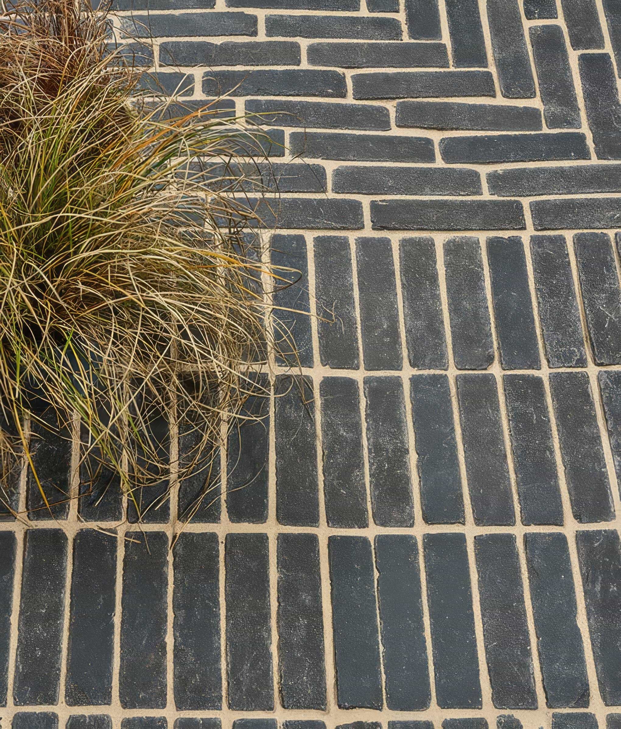 Flanders Charcoal Tumbled Clay Pavers By Hyperion Tiles