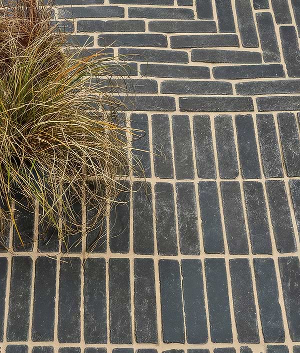 Flanders Charcoal Tumbled Clay Pavers By Hyperion Tiles