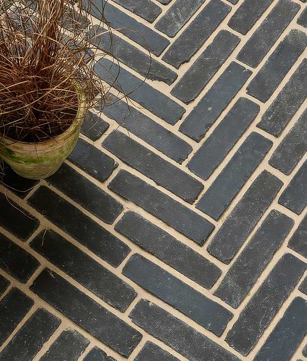 Flanders Charcoal Tumbled Clay Pavers By Hyperion Tiles