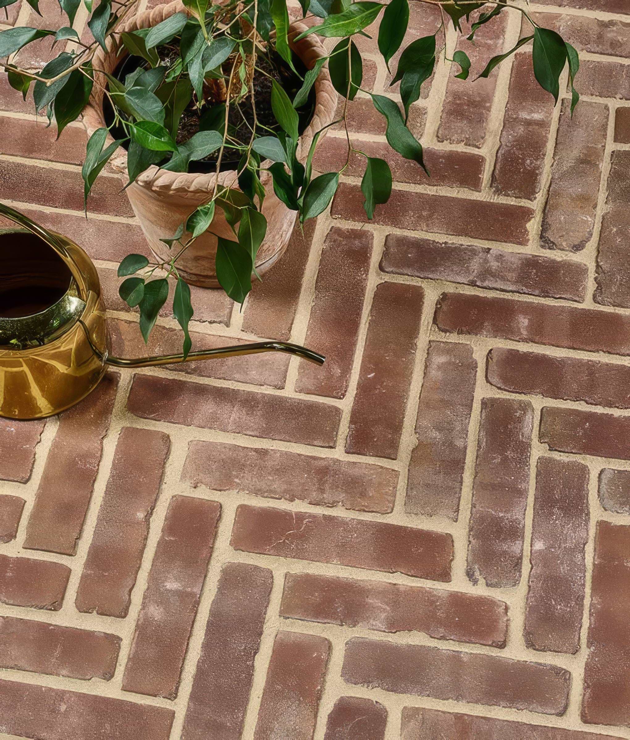 Flanders Warm Russet Tumbled Clay Pavers By Hyperion Tiles