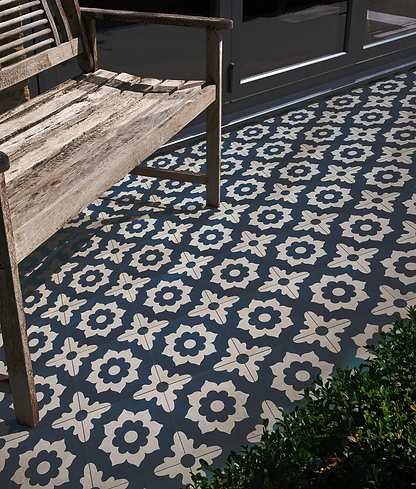Floris Porcelain Denim - Hyperion Tiles