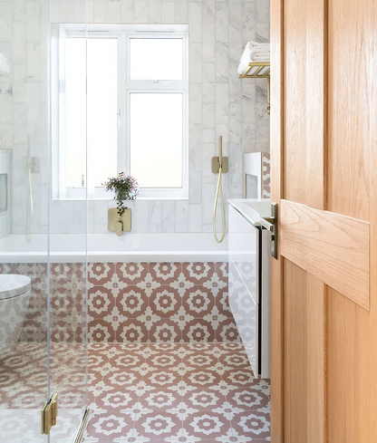 Floris Porcelain Rose - Hyperion Tiles