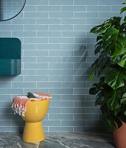 Fondant Ceramic Blue - Hyperion Tiles