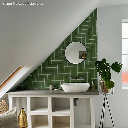 Forest Herringbone Tile - Hyperion Tiles