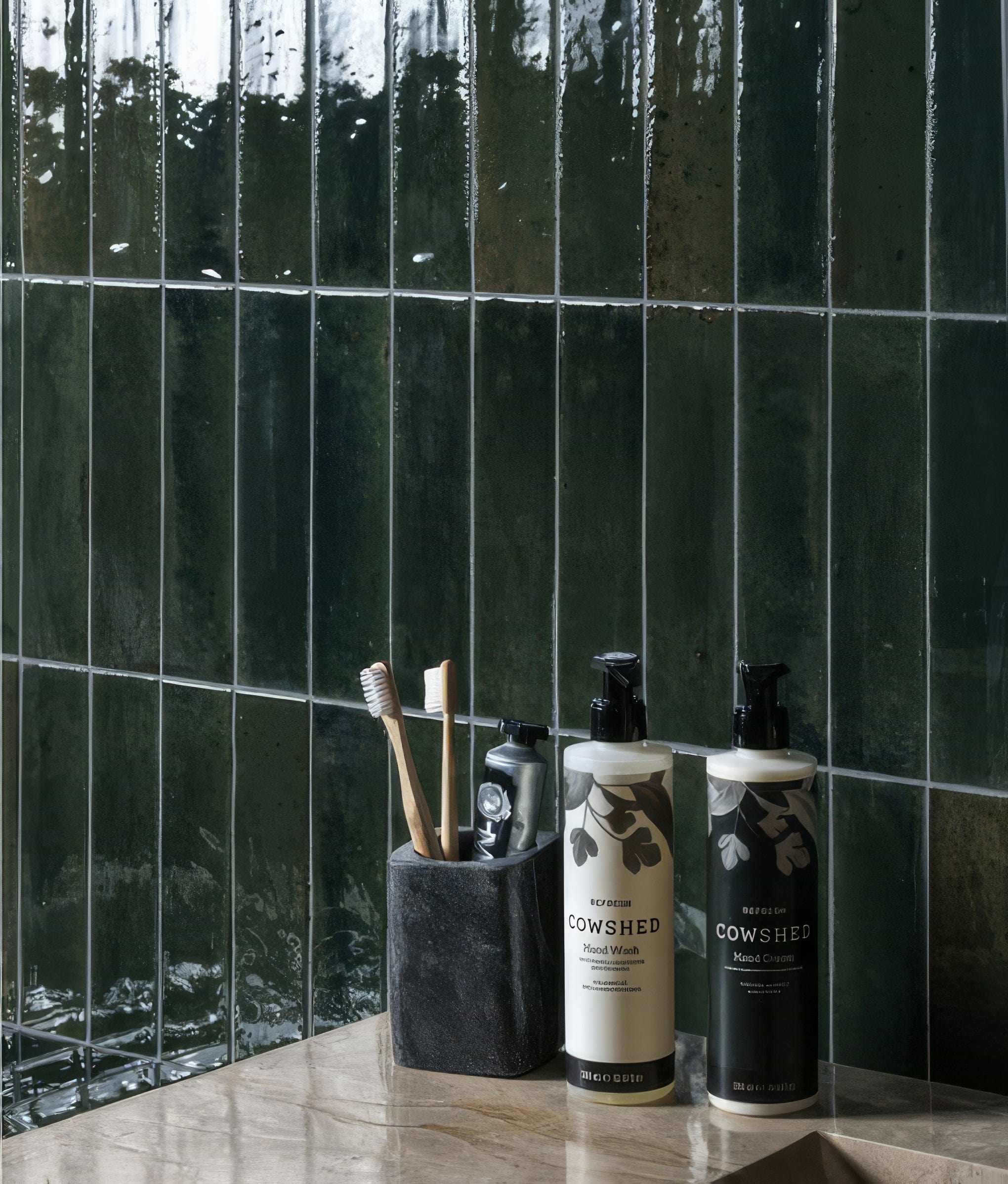 Foundry Novo Porcelain Alligator Green From Hyperion Tiles
