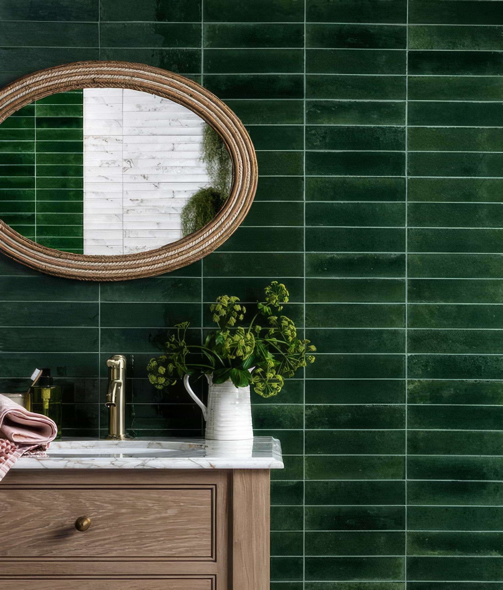 Foundry Novo Porcelain Irish Green From Hyperion Tiles