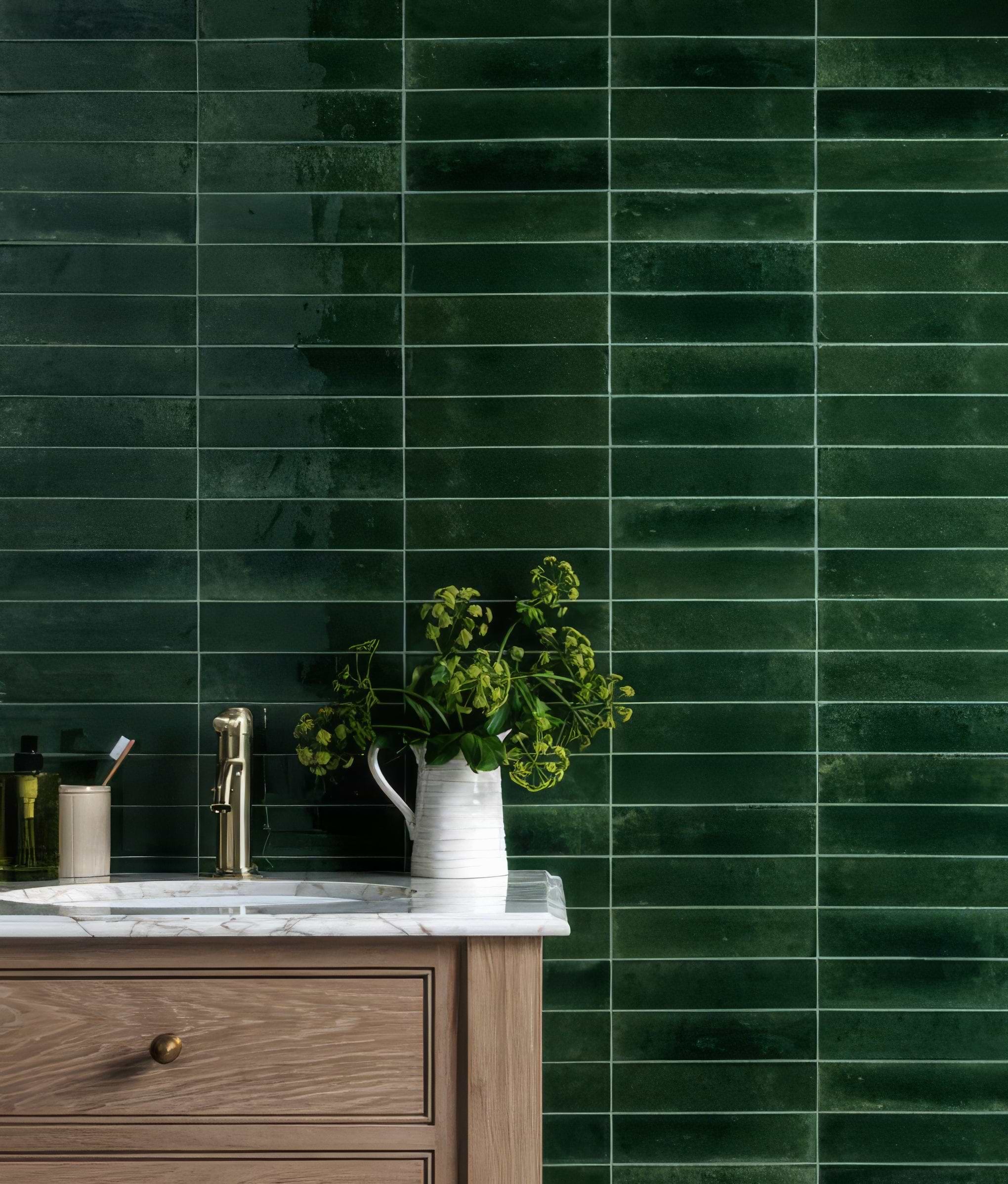 Foundry Novo Porcelain Irish Green From Hyperion Tiles