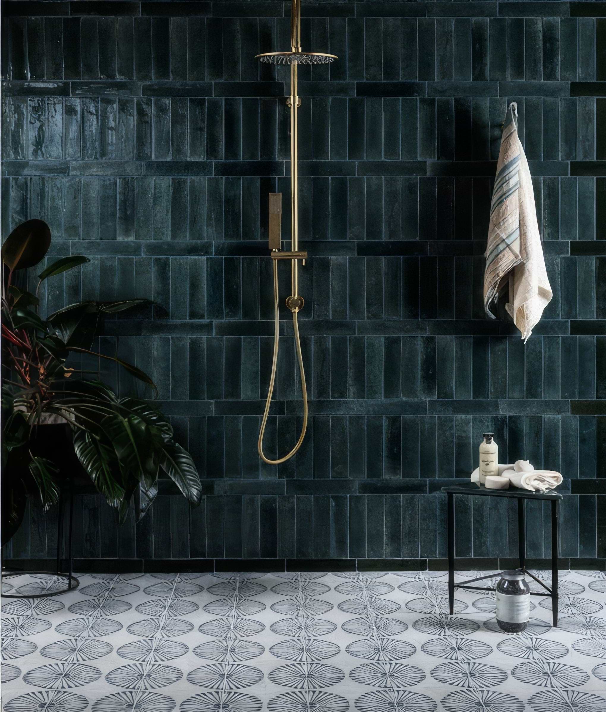 Foundry Novo Porcelain Navy From Hyperion Tiles