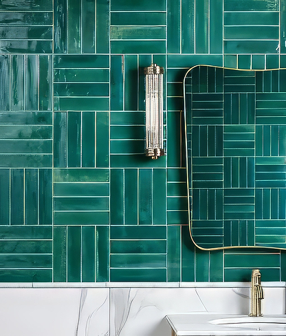 Foundry Novo Porcelain Turquoise From Hyperion Tiles