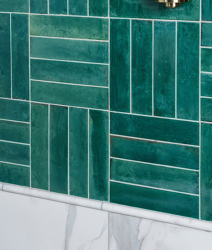 Foundry Novo Porcelain Turquoise From Hyperion Tiles