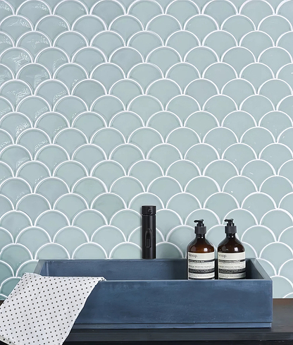 Gelato Porcelain Mosaic Mint - Hyperion Tiles
