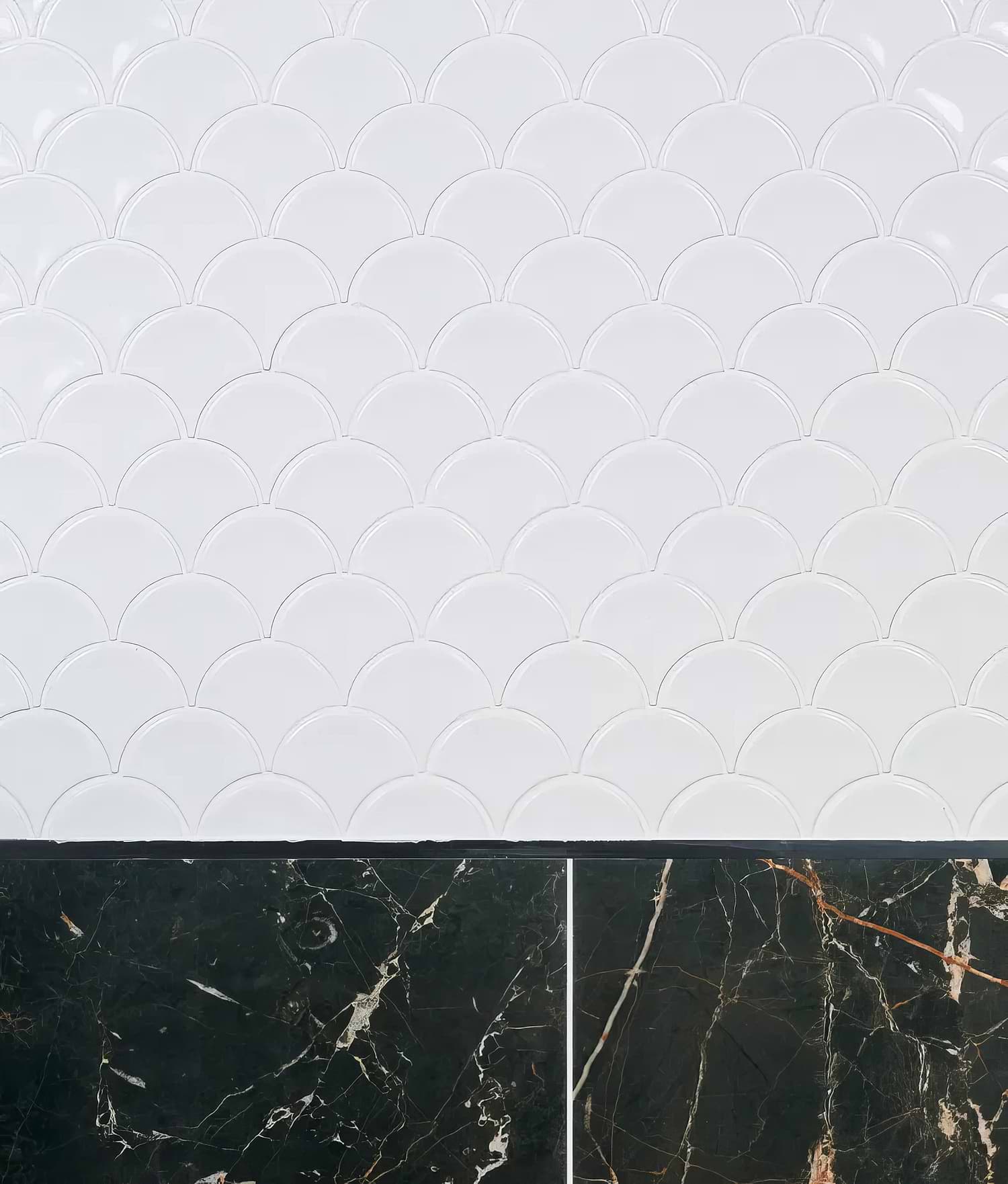 Gelato Porcelain Mosaic Milk White - Hyperion Tiles