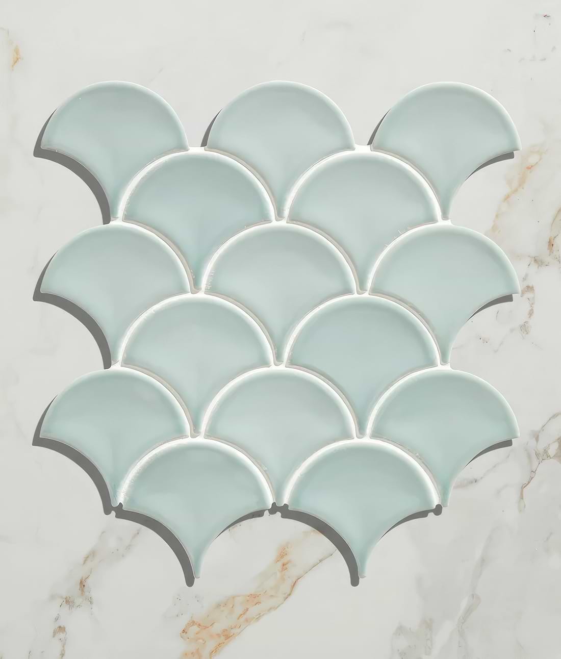 Gelato Porcelain Mosaic Mint - Hyperion Tiles