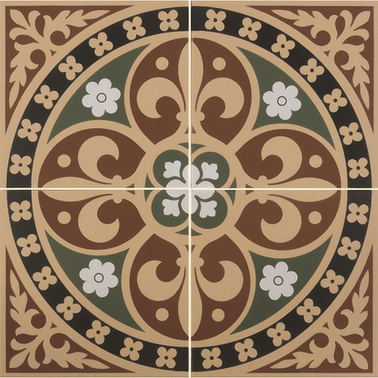 Gladstone 4 Tile Set Green/Red - Hyperion Tiles