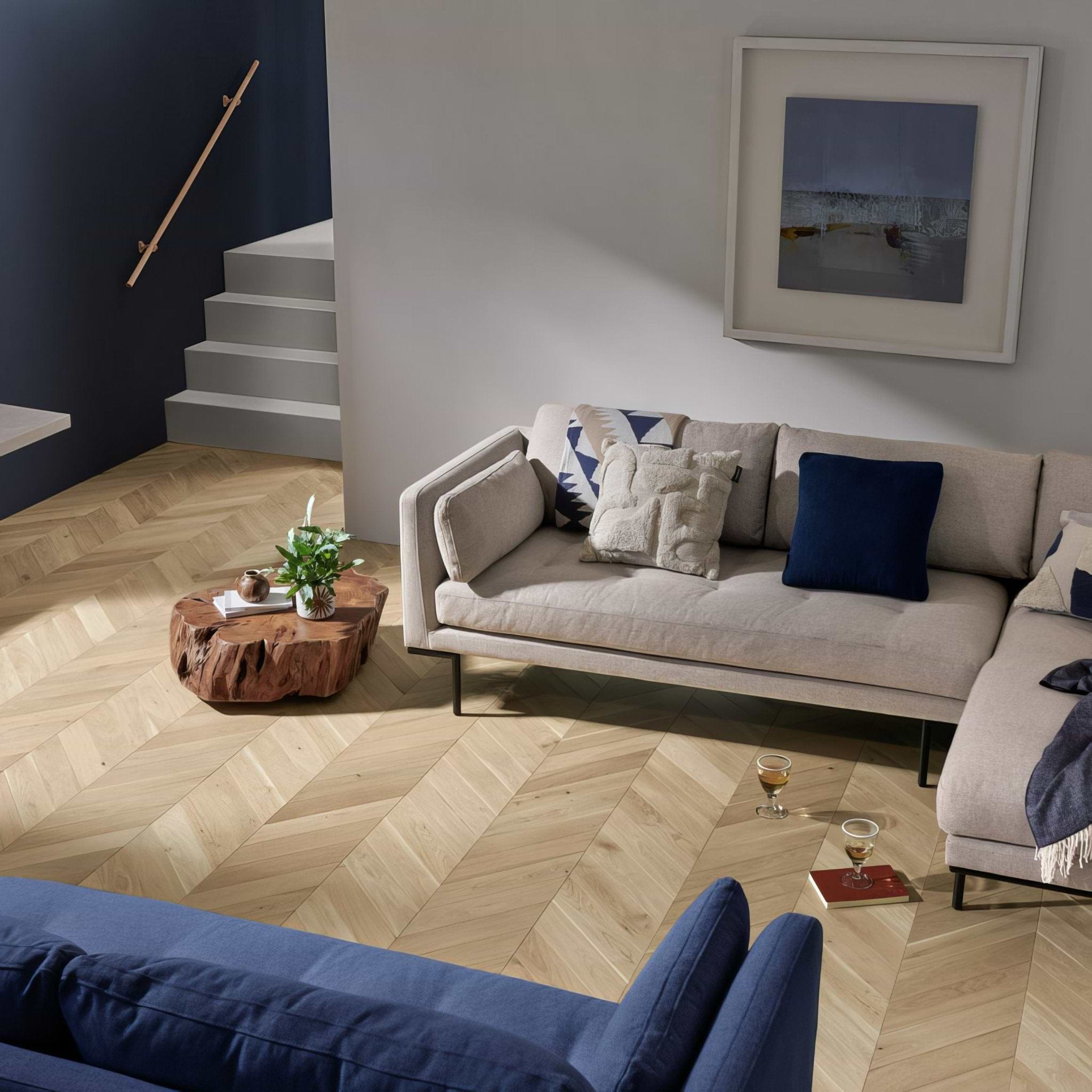 Goodrich Raw Oak Chevron - Hyperion Tiles
