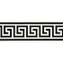Greek Key Border Black on White - Hyperion Tiles