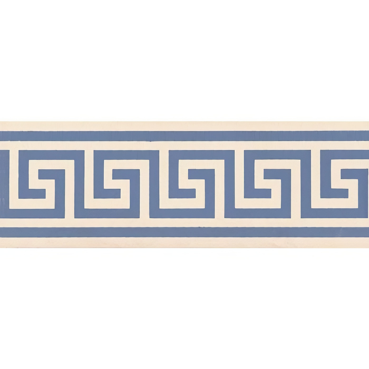 Greek Key Border Blue on White - Hyperion Tiles