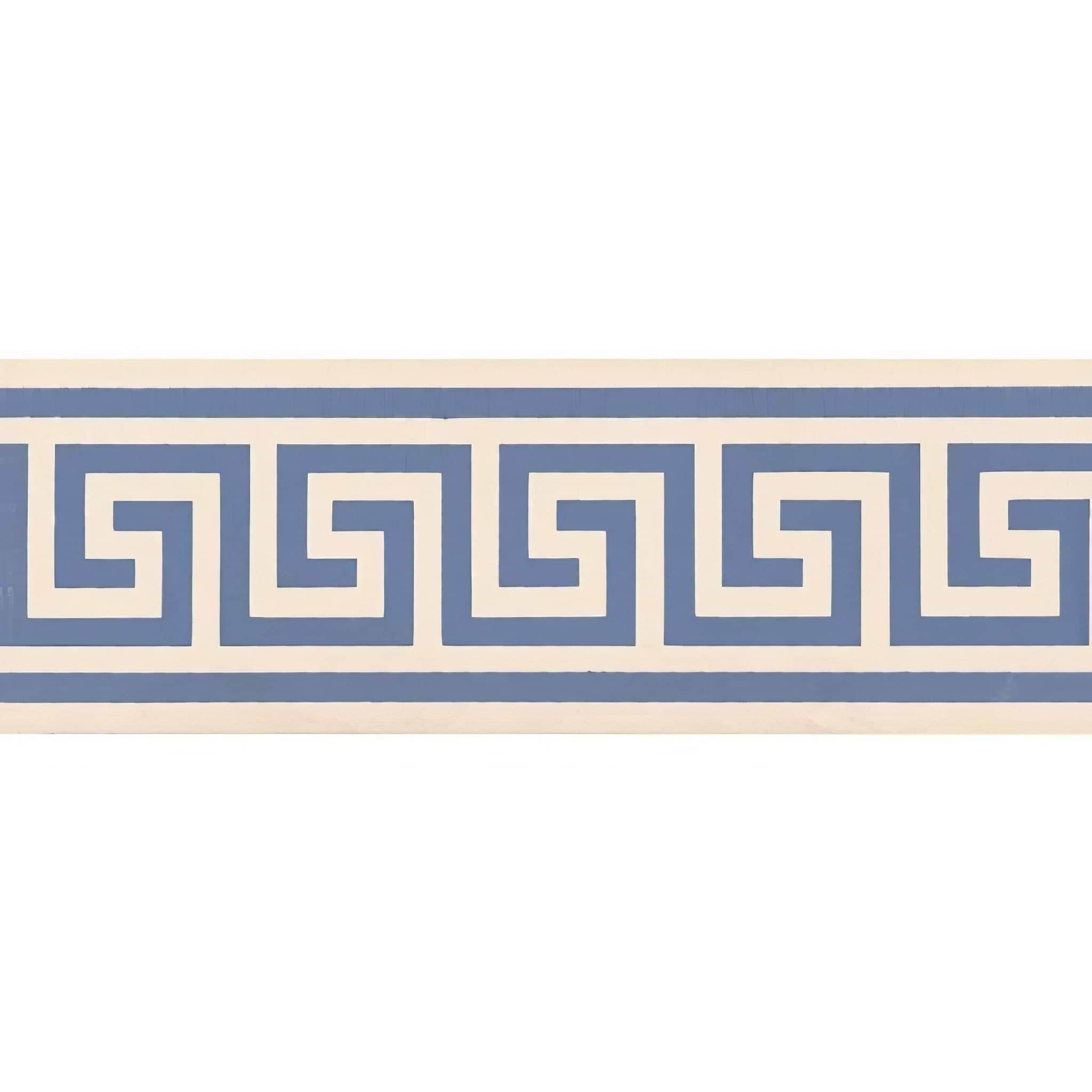 Greek Key Border Blue on White - Hyperion Tiles