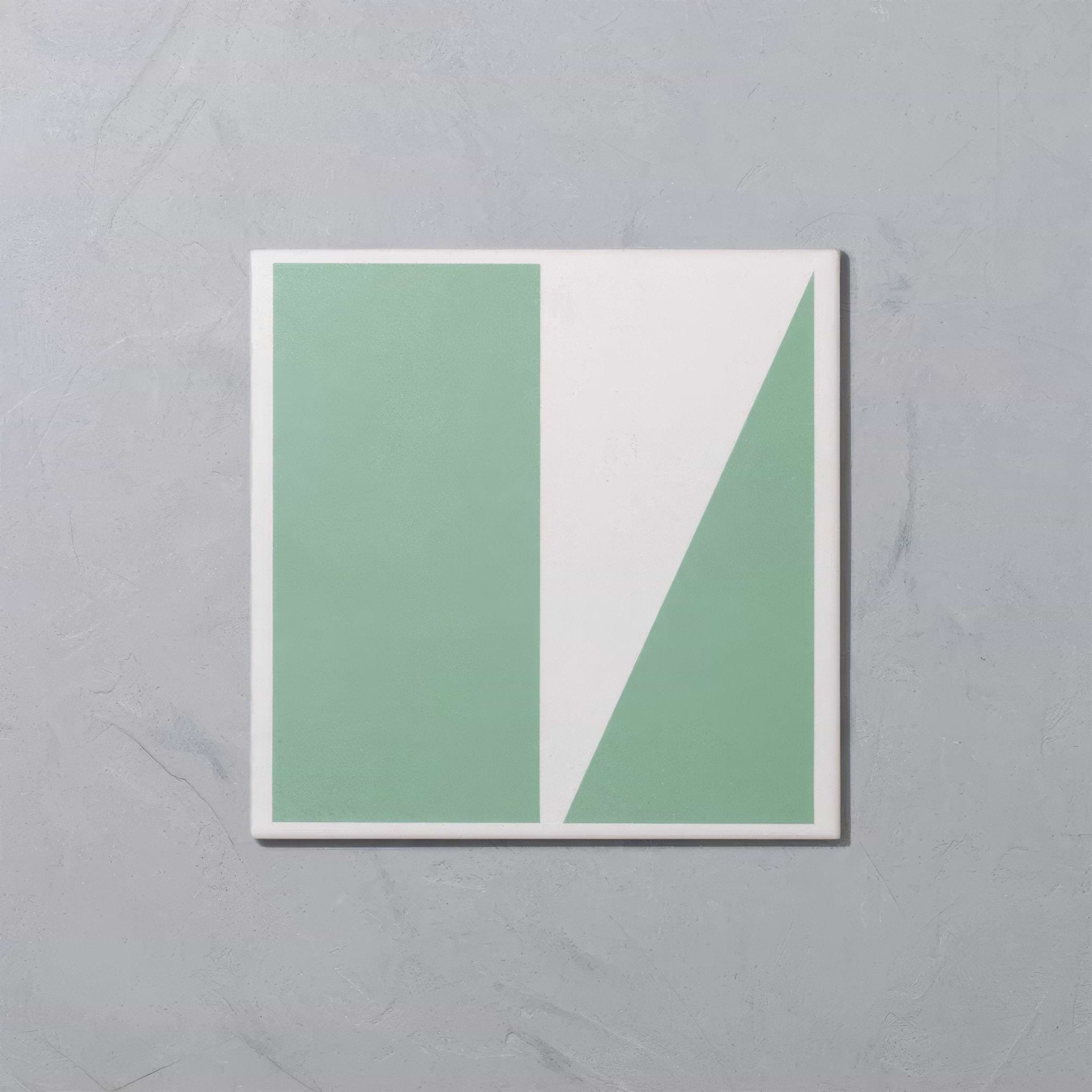 Green Split Shift Porcelain Tiles - Hyperion Tiles