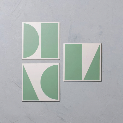 Green Split Shift Porcelain Tiles - Hyperion Tiles