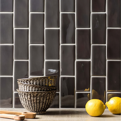 Grey Half Tile | Hyperion Tiles