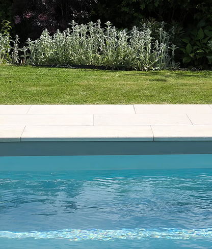 Hamlet Limestone Etched Bullnose Coping - Hyperion Tiles
