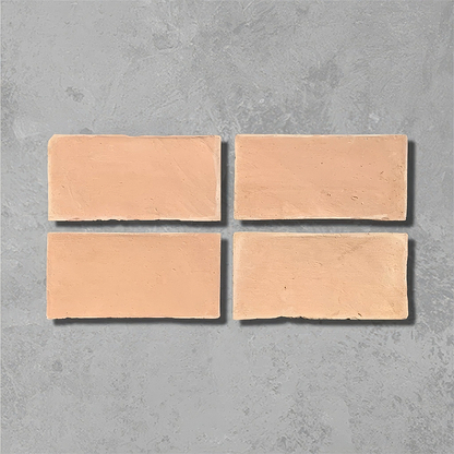 Handmade Large Rectangle Naranja Terracotta - 15 x 30cm - Hyperion Tiles
