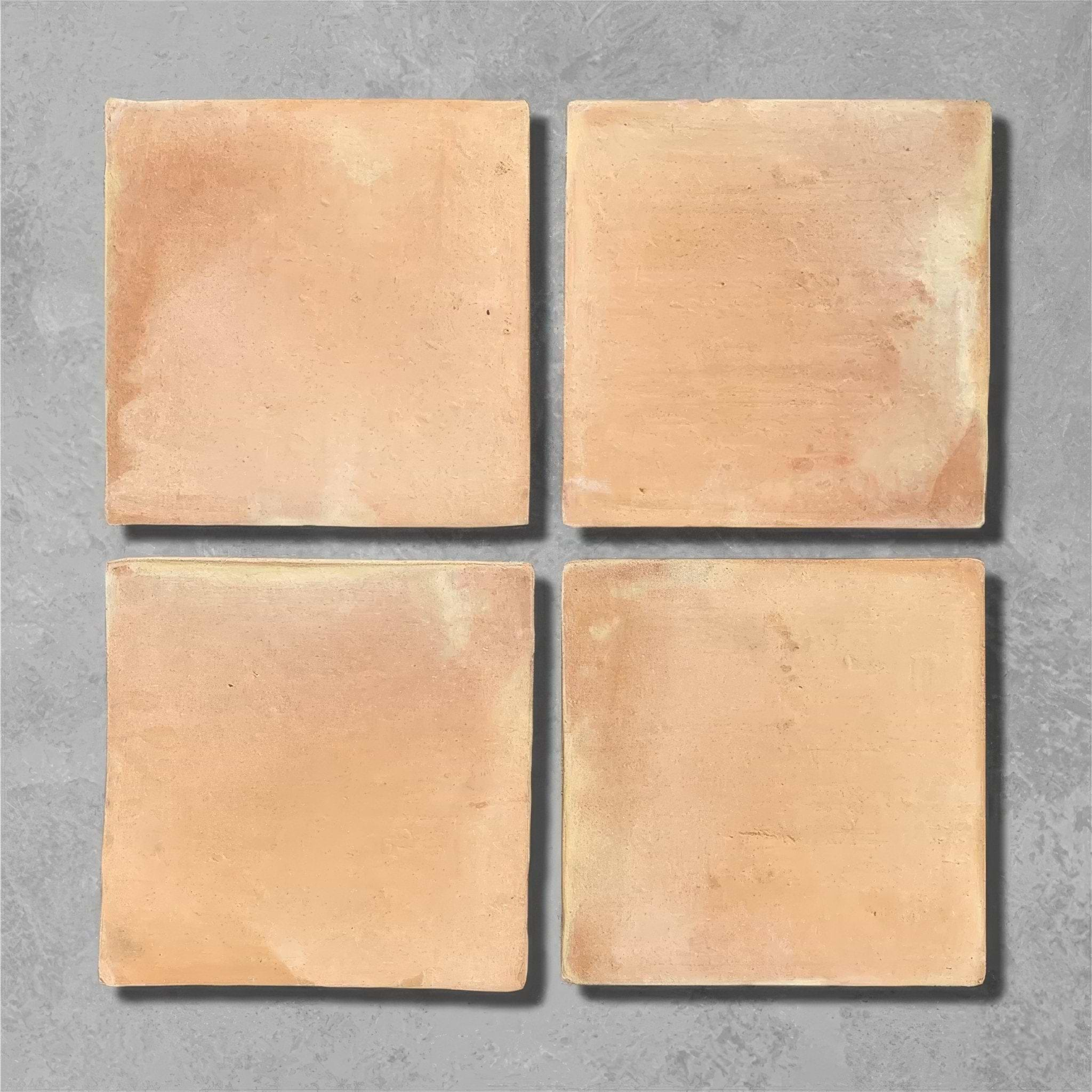 Handmade Large Square Naranja Terracotta - Hyperion Tiles