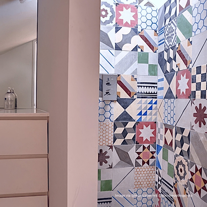 Handmade Patchwork Multi - Coloured Tile - Hyperion Tiles