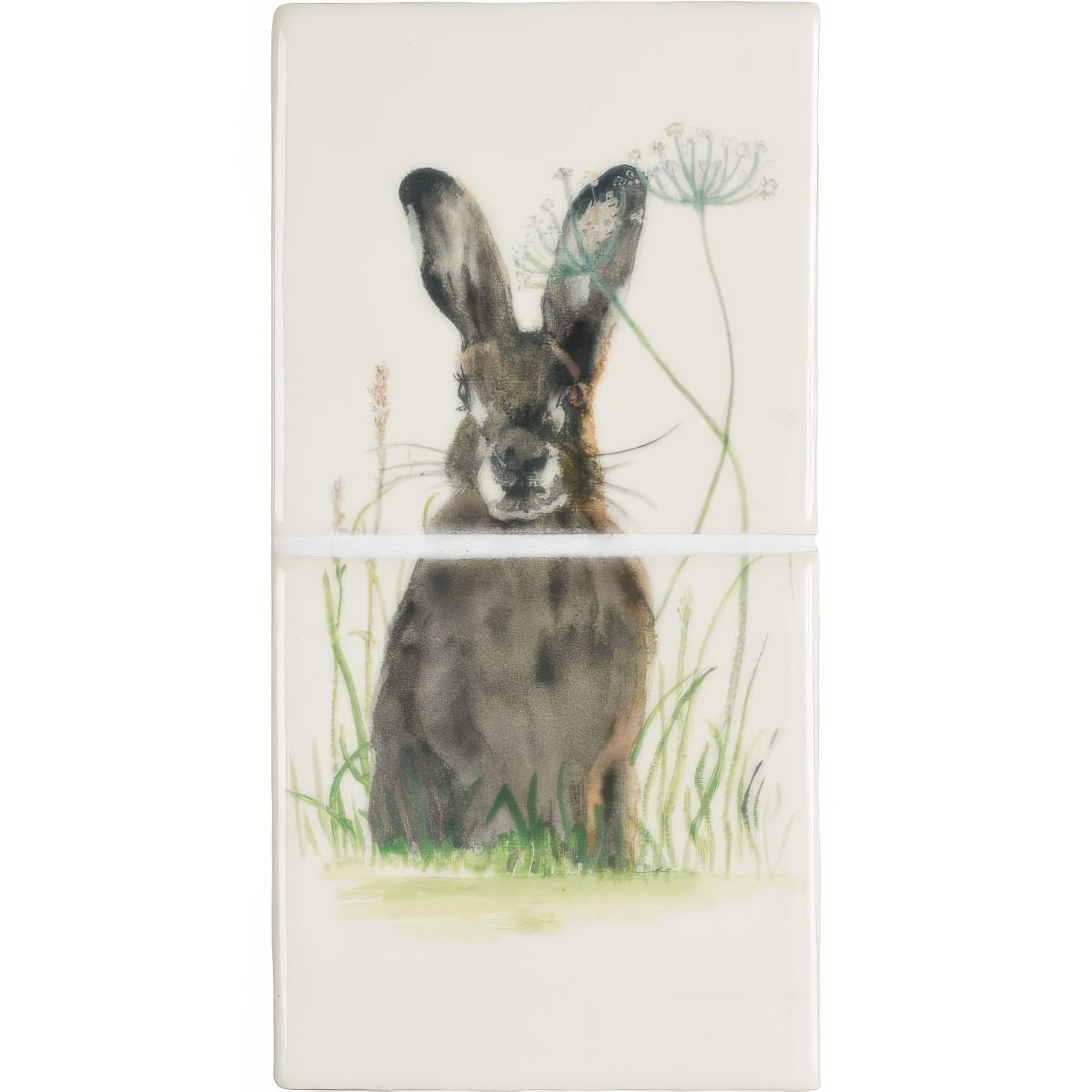 Hare in Hiding 2 Tile Panel - Hyperion Tiles