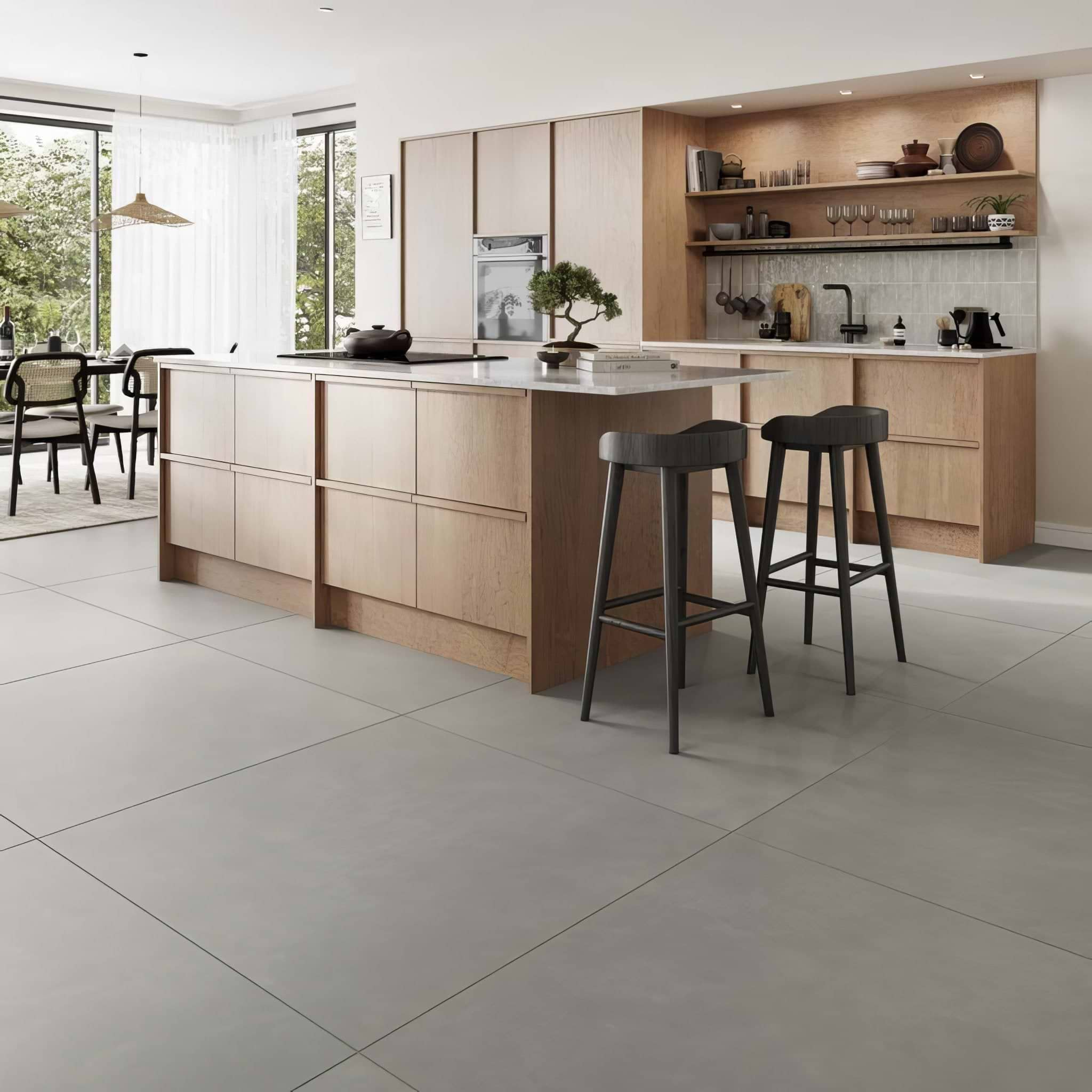 Hartford Dark Grey Matt Porcelain - Hyperion Tiles