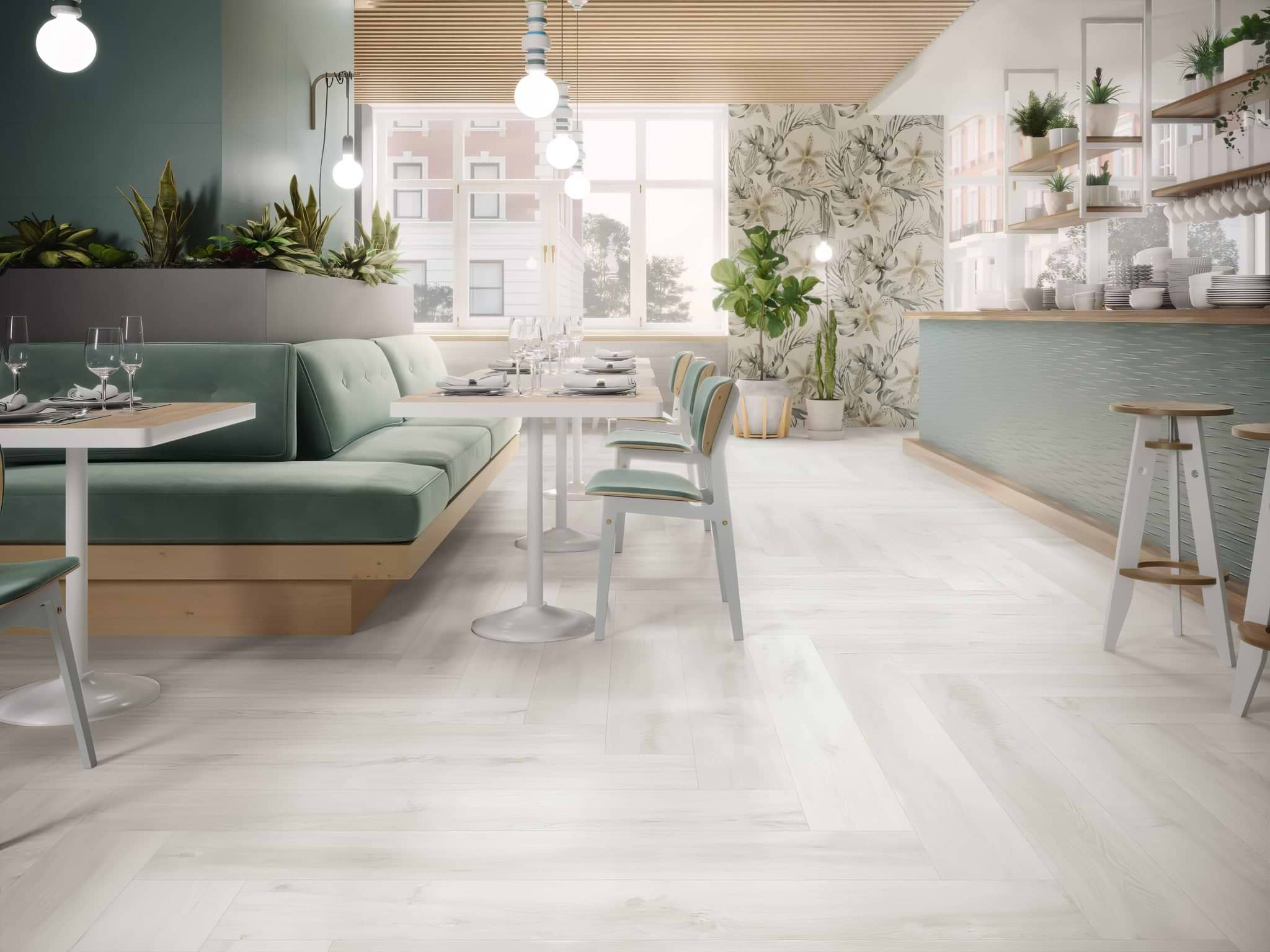 Helsinki 1841 Blanco Decor Garden - Hyperion Tiles