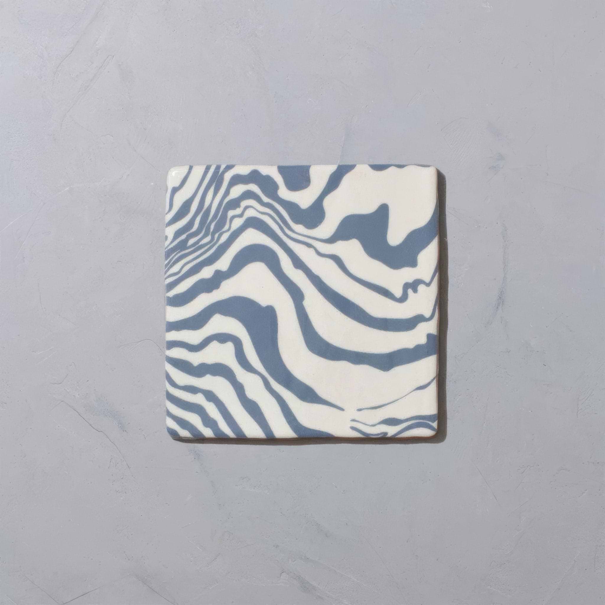 Henry Holland Studio Pour Blue Glazed Square - Hyperion Tiles