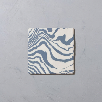 Henry Holland Studio Pour Blue Glazed Square - Hyperion Tiles