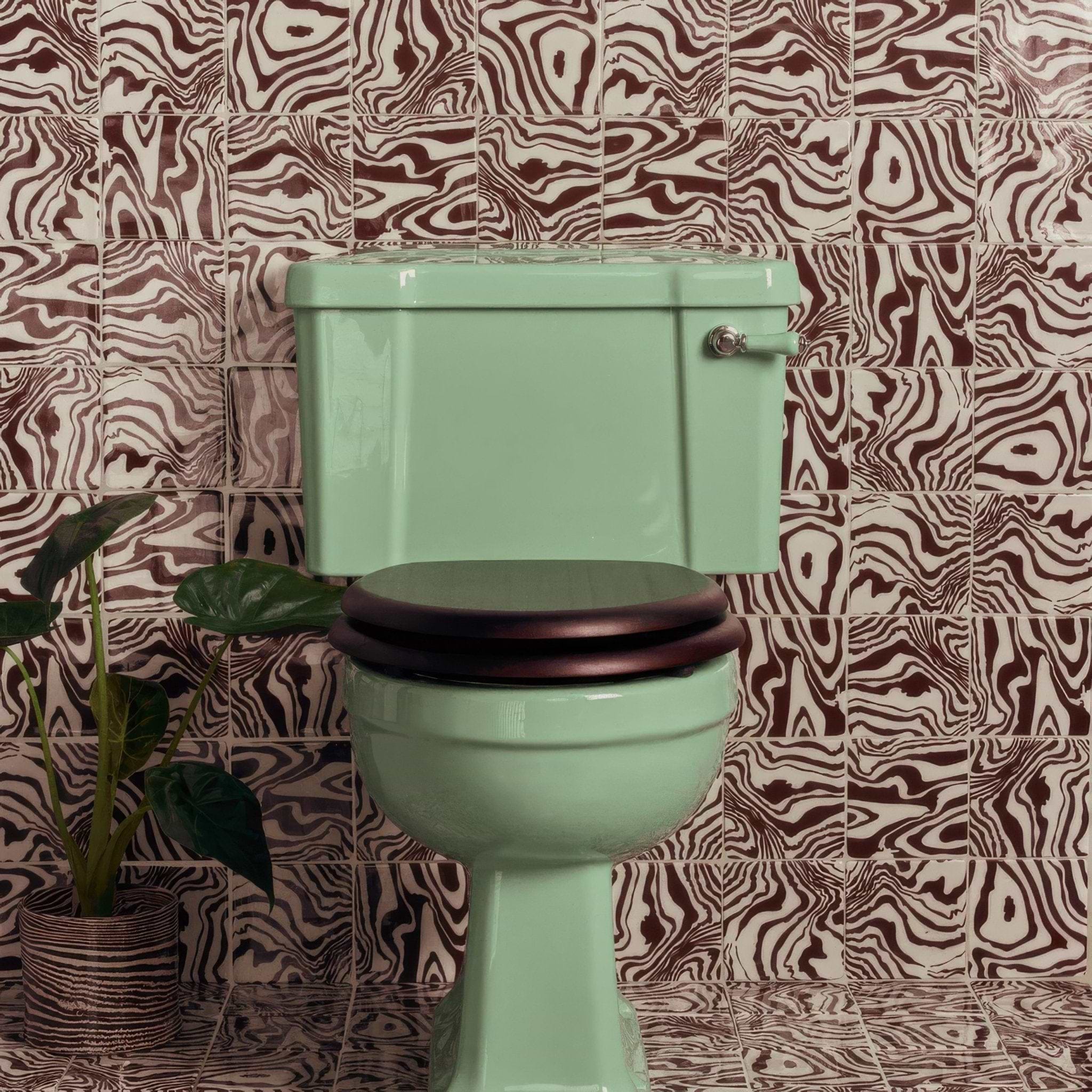 Henry Holland Studio Pour Brown Glazed Square - Hyperion Tiles