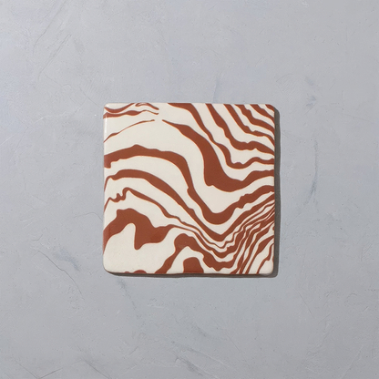 Henry Holland Studio Pour Terracotta Glazed Square - Hyperion Tiles