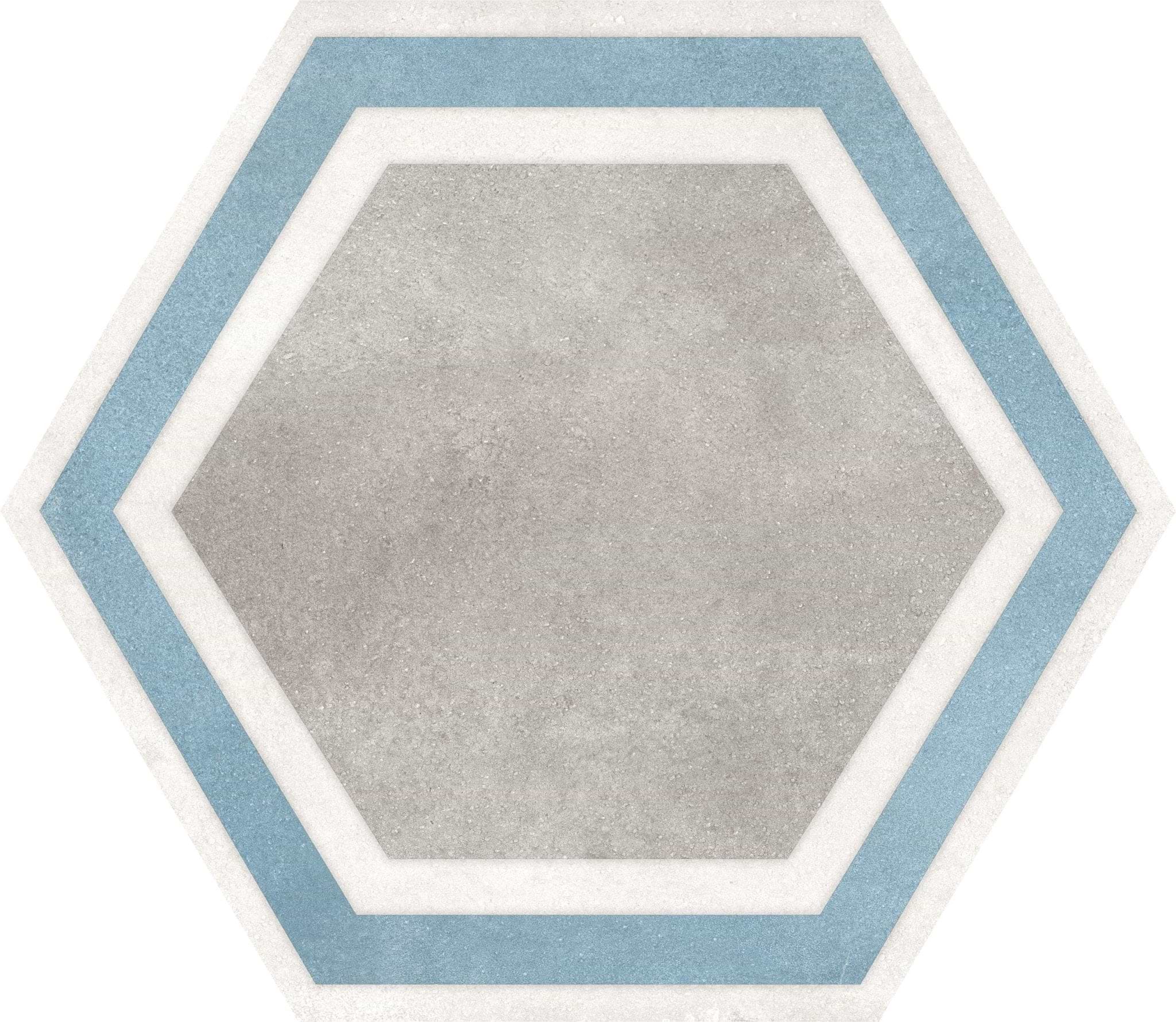 Hexagon Grey Framed - Hyperion Tiles