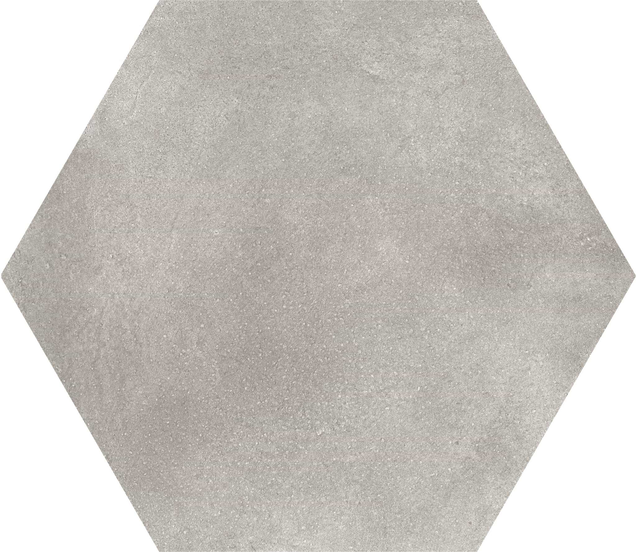 Hexagon Grey Plain - Hyperion Tiles