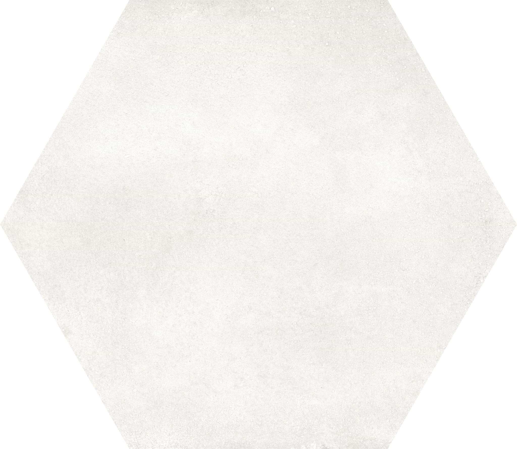 Hexagon White Plain - Hyperion Tiles