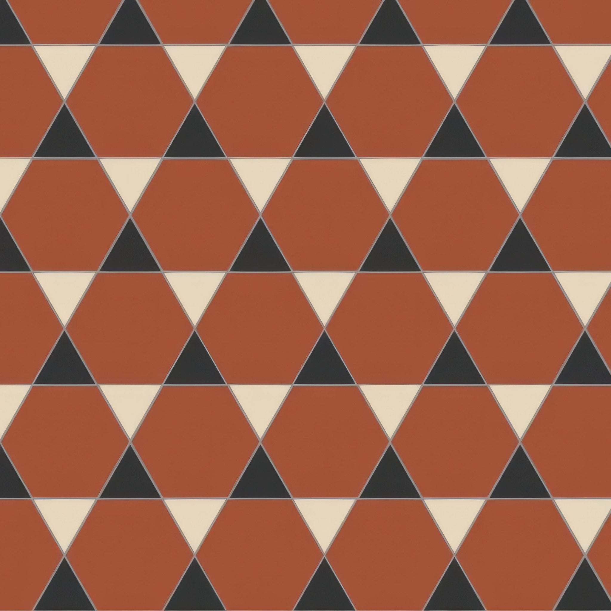 Hexham Black, White & Red - Hyperion Tiles