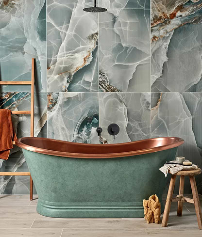 Hollywood Porcelain Turquoise - Hyperion Tiles
