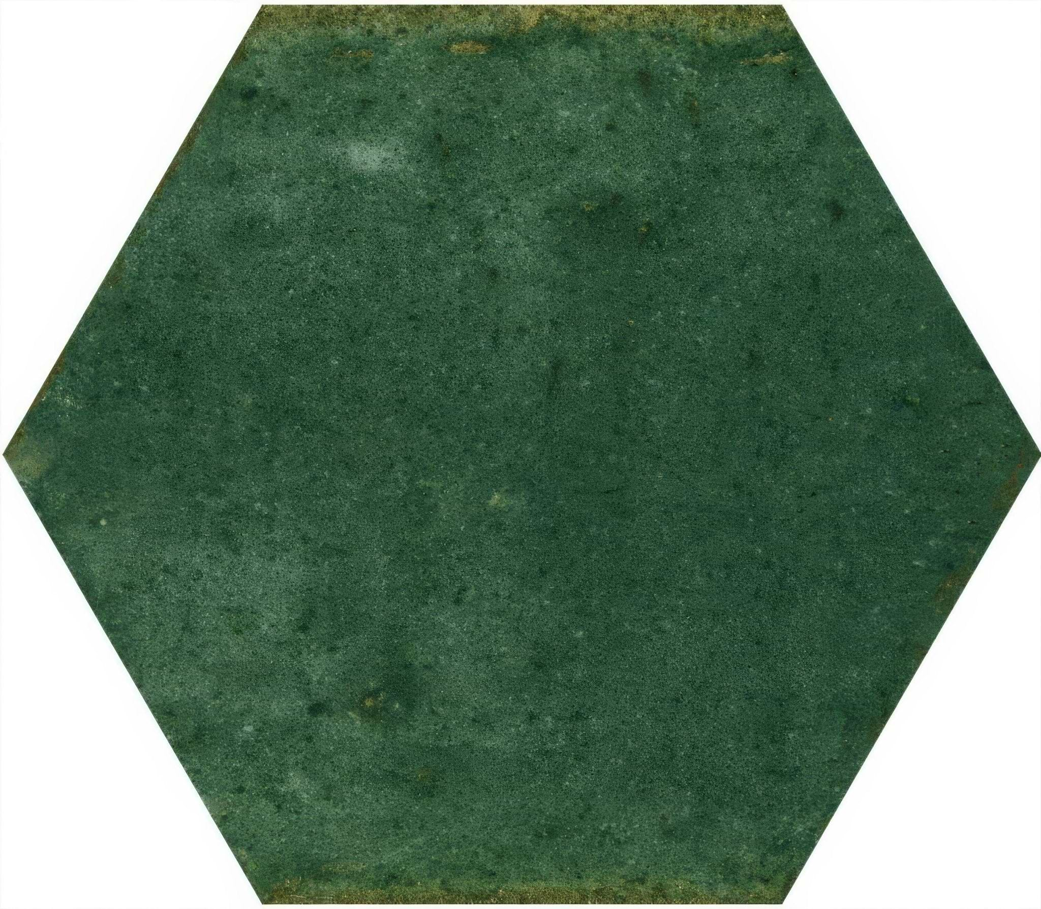 Hope Green Hexagon Gloss Ceramic Wall - Hyperion Tiles