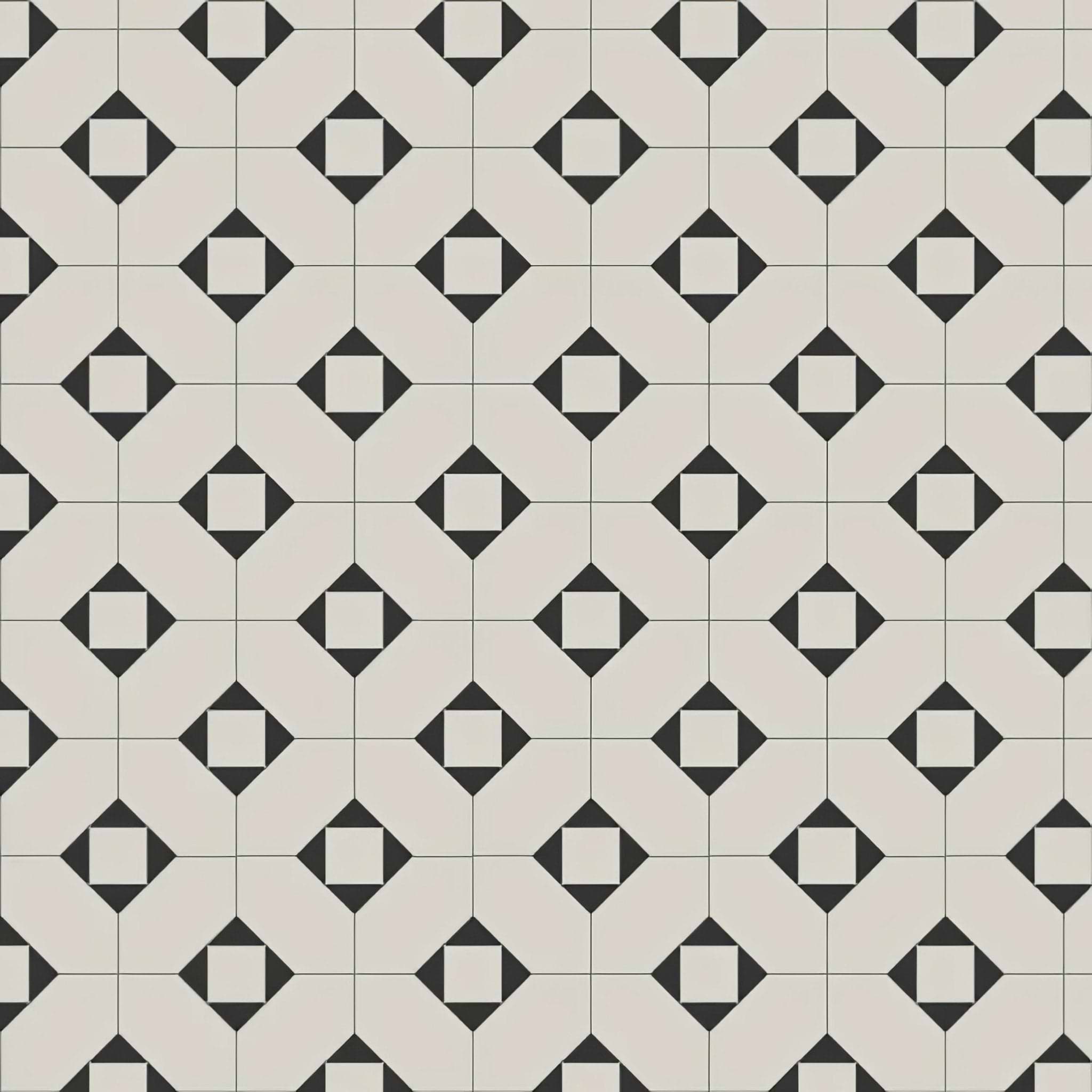 Huntingdon Black and Dover White - Hyperion Tiles