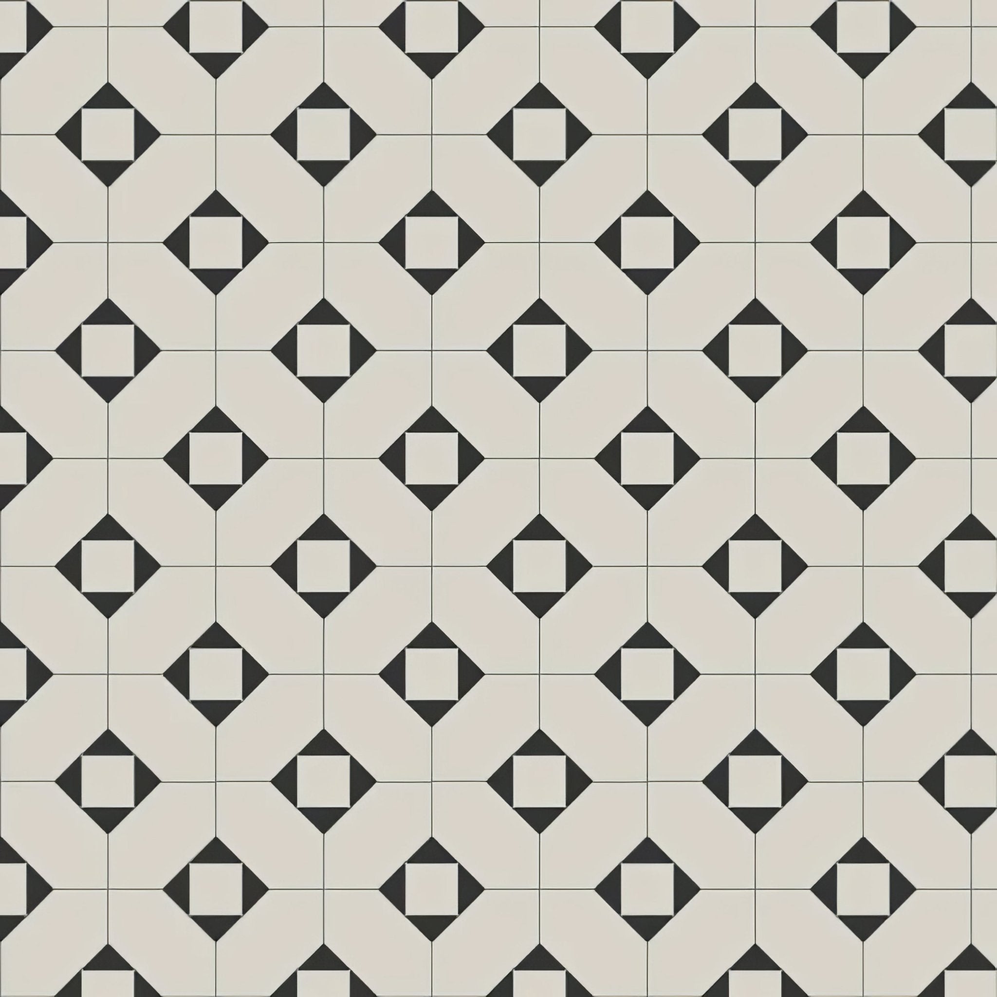 Huntingdon Black and Dover White - Hyperion Tiles