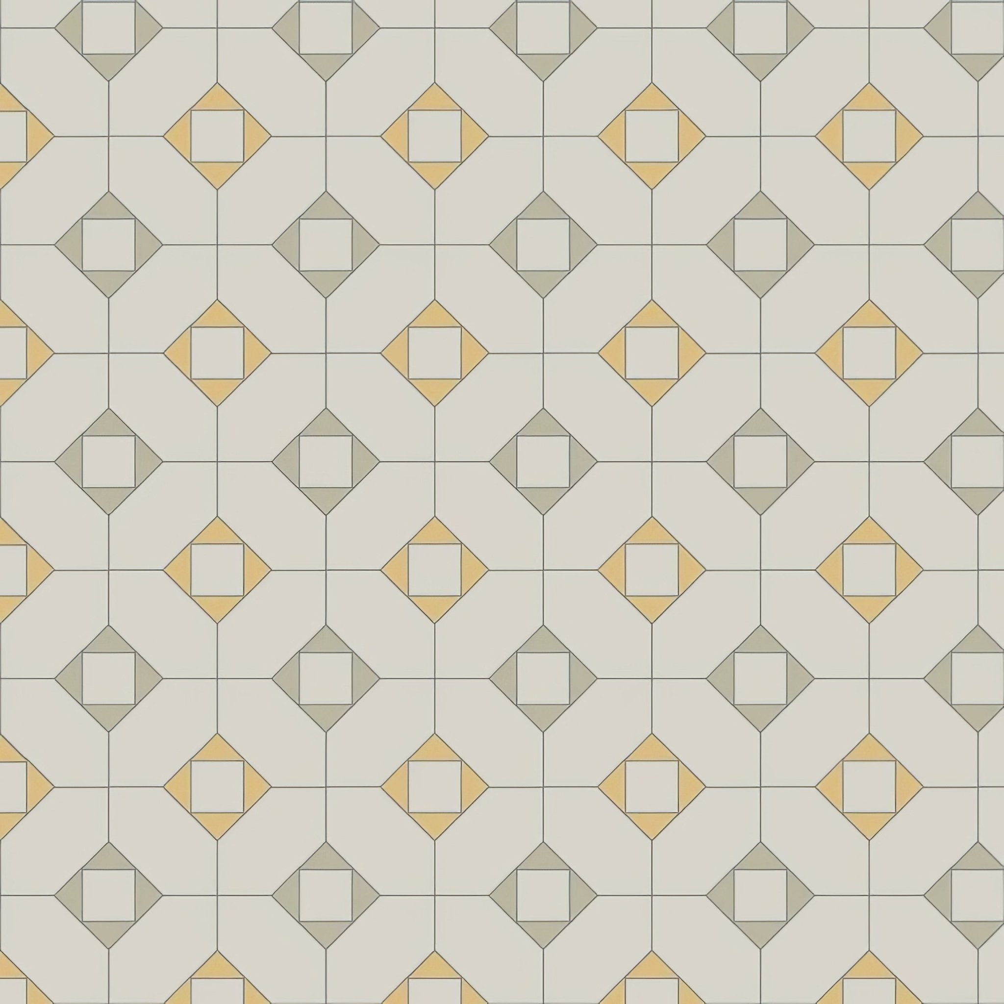 Huntingdon Chester Mews, Dover White & Hawthorn Yellow - Hyperion Tiles