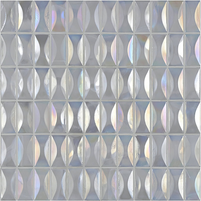 Ice Raised Rectangle Mosaic - Hyperion Tiles