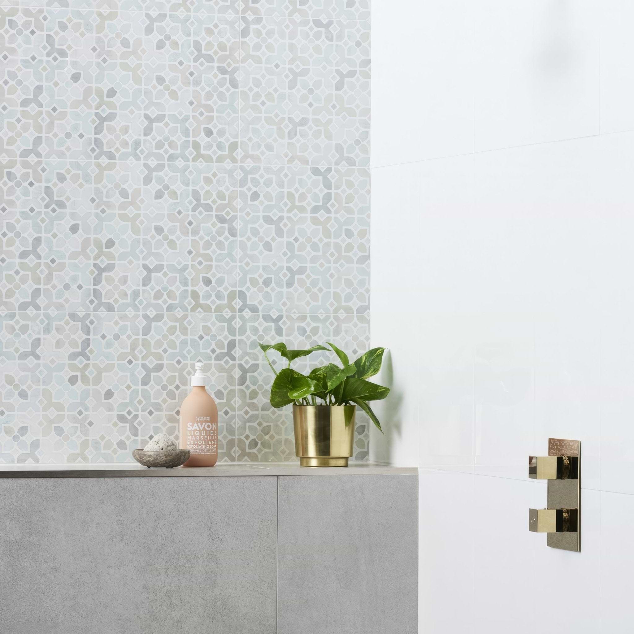 Ice White Rectified Ceramic - Hyperion Tiles